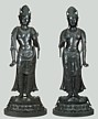 Standing Gakko Bosatsu (Candraprabha) and Standing Nikko Bosatsu (Suryaprabha)
