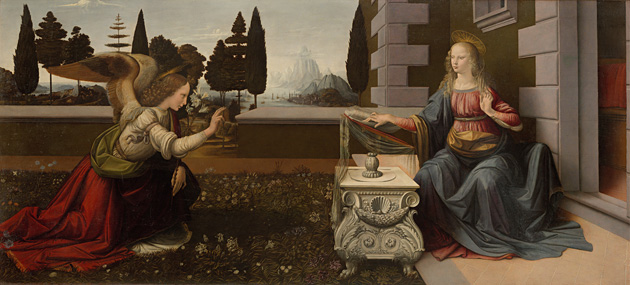 Annunciation, by Leonardo da Vinci