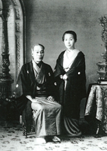 Photographic portrait of Mr, and Mrs.FUKUZAWA