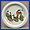 Dish with design of ladies and deer-drawn carts in overglaze enamels.