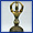 Bell with five-pronged handle and eight sanskrit characters.Gilt bronze.