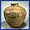 Large jar, Atsumi Ware.With ash glaze. Design of crossed band.