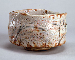 Tea bowl, shino type, Mino Ware.
