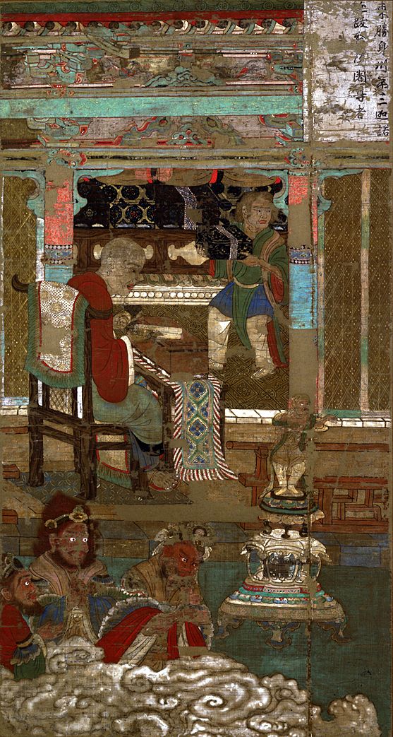 Sixteen arhats.