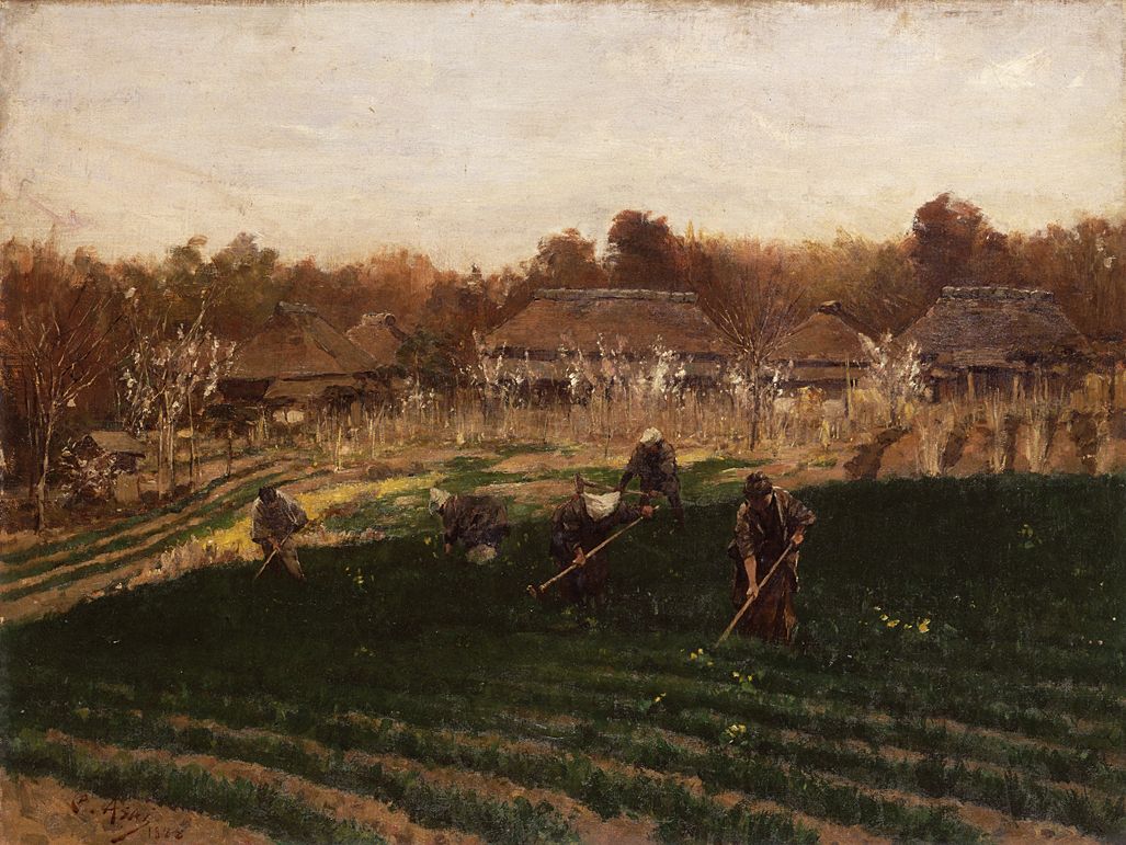 Vegetable garden in spring.