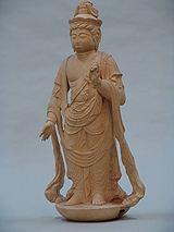 仏像彫刻（一木彫）聖観音菩薩立像　4