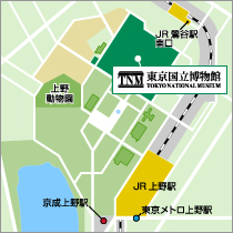東京国立博物館　地図
