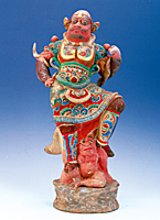 Terracotta figure of a heavenly king