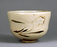 Tea Bowl, Narcissus in underglaze iron brown