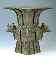 Bronze Zun Jar with Ram Ornaments