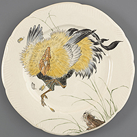 Plate (Marten and rooster design)