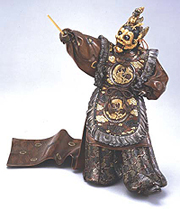 Bugaku Dancer as the Warrrior Ranryo-o, Prince of Lanling