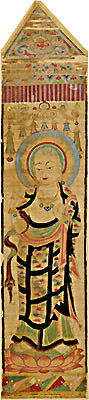 Banner with standing Dizang (Jizo) Bodhisattva