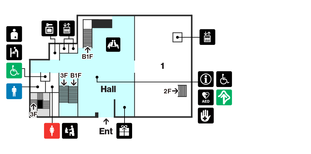 東洋館1階　フロアマップ