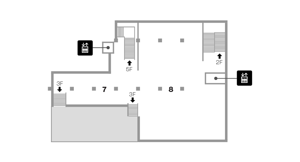 東洋館4階　フロアマップ