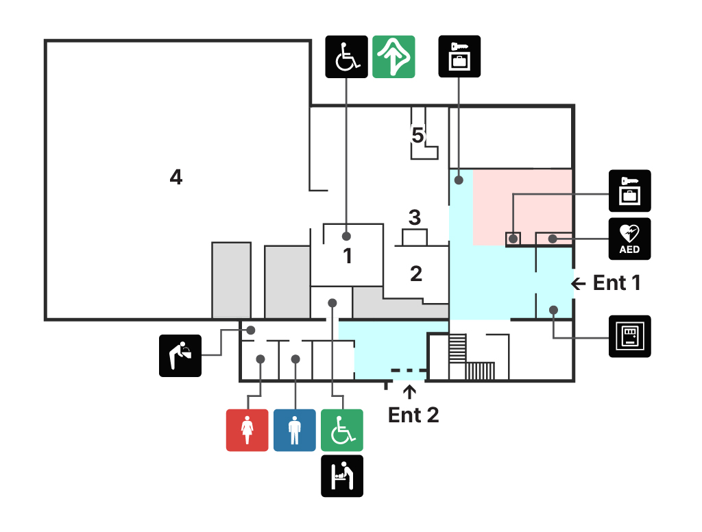 資料館1階　フロアマップ
