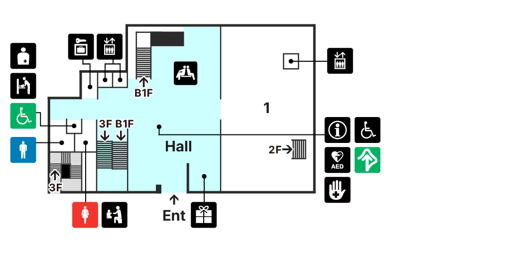 東洋館1階　フロアマップ