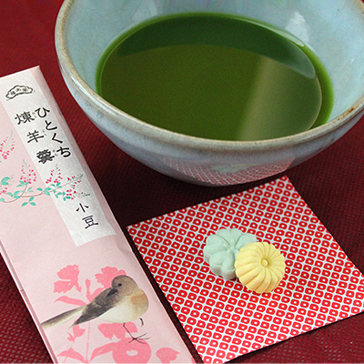 抹茶と和三盆の千菓子、ひとくち煉羊羹