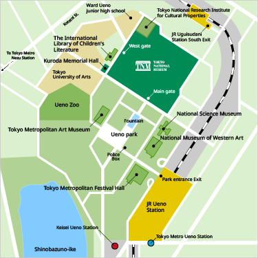 Tokyo National Museum Map