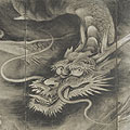 Dragon From dragon and tiger set of folding screens, By Soga Chokuan, Azuchi-Momoyama - Edo period, 17th century