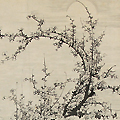 Moon and Plum, By Nakabayashi Seishuku, Meiji era, dated 1871 (Meiji 4)
            