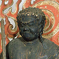 Standing Fudo Myo'o （Acalanatha), Heian period, 11th century (Important Cultural Property)