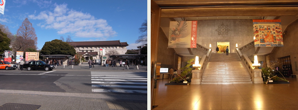 正門前看板・本館屋内バナー