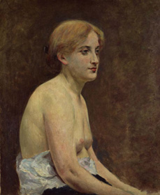 裸婦 久米桂一郎筆  明治23年(1890)