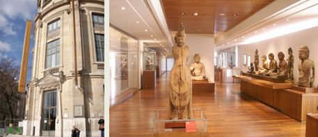 フランス：ギメ東洋美術館外観と日本美術の展示室