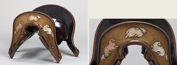 重要文化財　獅子螺鈿鞍　平安～鎌倉時代・12～13世紀    嘉納治五郎氏寄贈