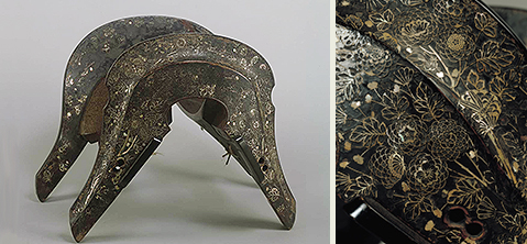 菊螺鈿鞍    鎌倉時代・13～14世紀