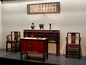 中国文人の書斎展示風景