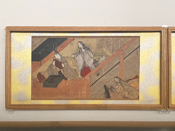 国宝「源氏物語絵巻 夕霧」の展示風景