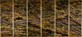 浮世絵の展示室に『洛中洛外図屏風』とは、これいかに？ @東京