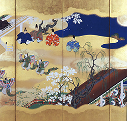 Scenes from the Tale of Genji, Kocho ("Butterflies") Chapter (detail)