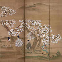 Cherry-blossom Viewers (detail)