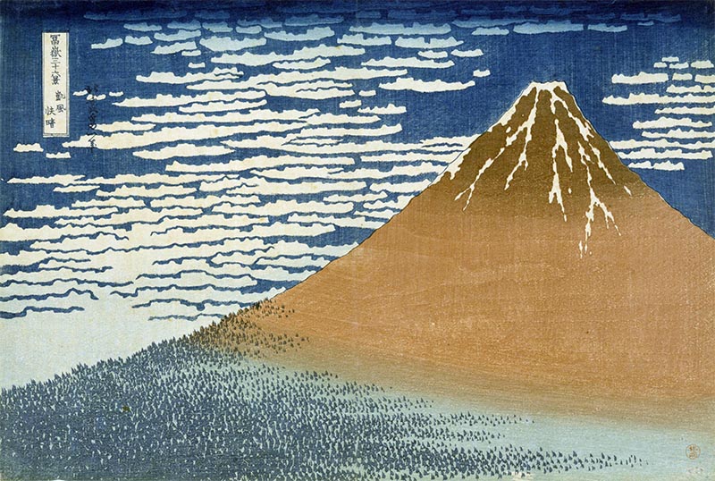 Thirty-six Views of Mount Fuji: A Mild Breeze on a Fine Day