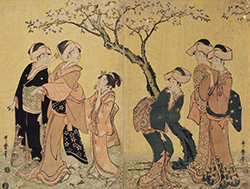 美人の花見