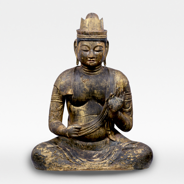 Seated Kokuzo Bosatsu (Akasagarbha), Heian period, 11th century, Ibarakk, Makabecho yamaguchichiku