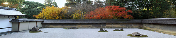 龍安寺石庭・秋　静止画像投影イメージ