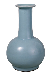 Flower Vase, Celadon glaze, Shimokabura(“turnip-bottom”) type