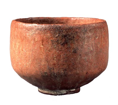 Tea Bowl, Aka (red) raku type, Known as Muichimotsu (“with nothing”)