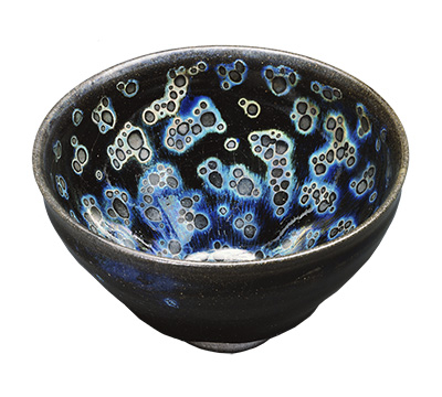 Tea Bowl, Yohen (“kiln-changed”) tenmoku, type, Known as the Inaba tenmoku