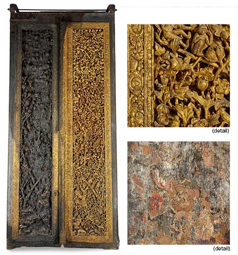 Main Door Panel of Wat Suthat Thep Wararam, by Rama II
