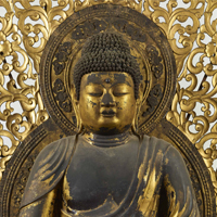 国宝　阿弥陀如来坐像　平安時代・仁和4年(888)　京都・仁和寺蔵