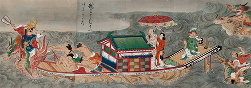 彦火々出見尊絵 狩野種泰筆 江戸時代・17世紀 福井県・明通寺