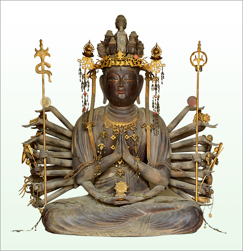 Seated Thousand-armed Kannon Bosatsu (Sahasrabhuja), Important Cultural Property