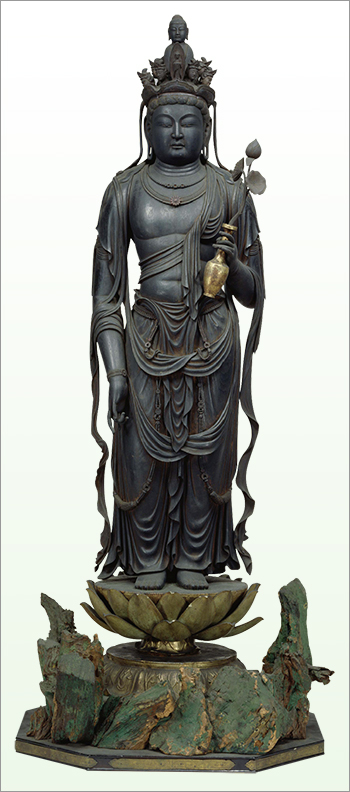 Standing Eleven-headed Kannon Bosatsu (Ekadasamukha), National Treasure