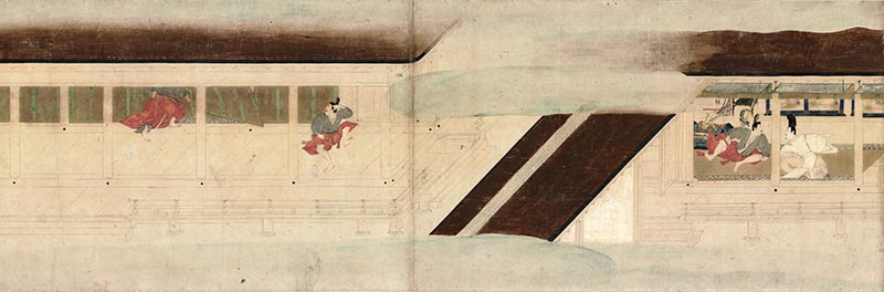 Narrative Picture Scroll of the Chronicle of the Heiji Civil War: The Removal of the Imperial Family to Rokuhara