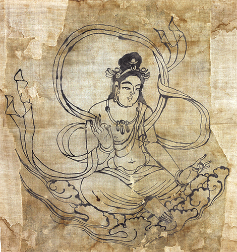 Ink Image of Bodhisattva